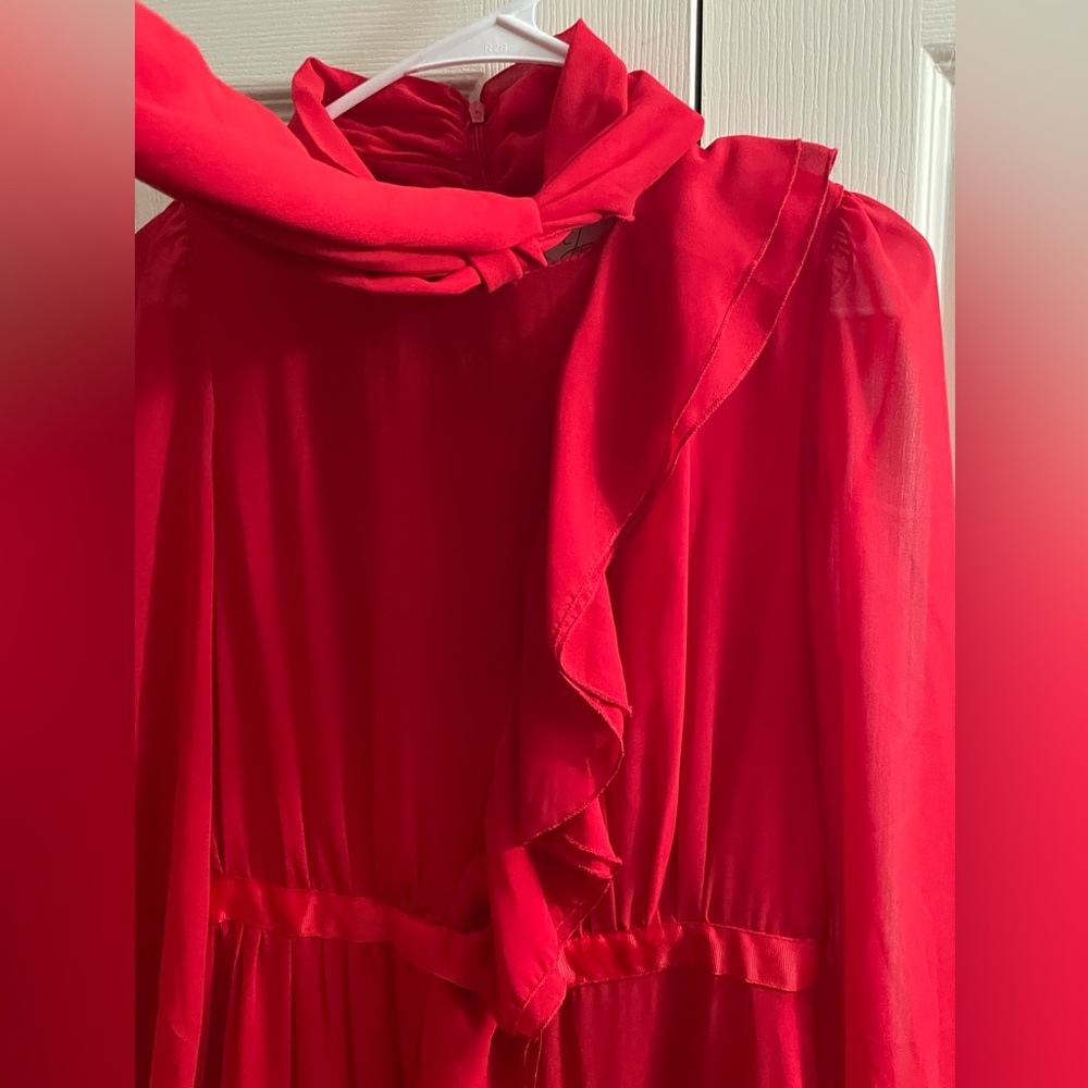 J Rosa Red Dress Size Small - Picture 4 of 15